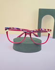 PRIMS Eyewear | ELORA- Montura en Acetato Semi Eye Cat con Anti-Blue Light