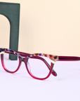 PRIMS Eyewear | ELORA- Montura en Acetato Semi Eye Cat con Anti-Blue Light