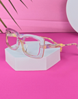 PRIMS Eyewear | GLOW III-Montura Rectangular en Acetato Moderna y Chic con Anti-Blue Light